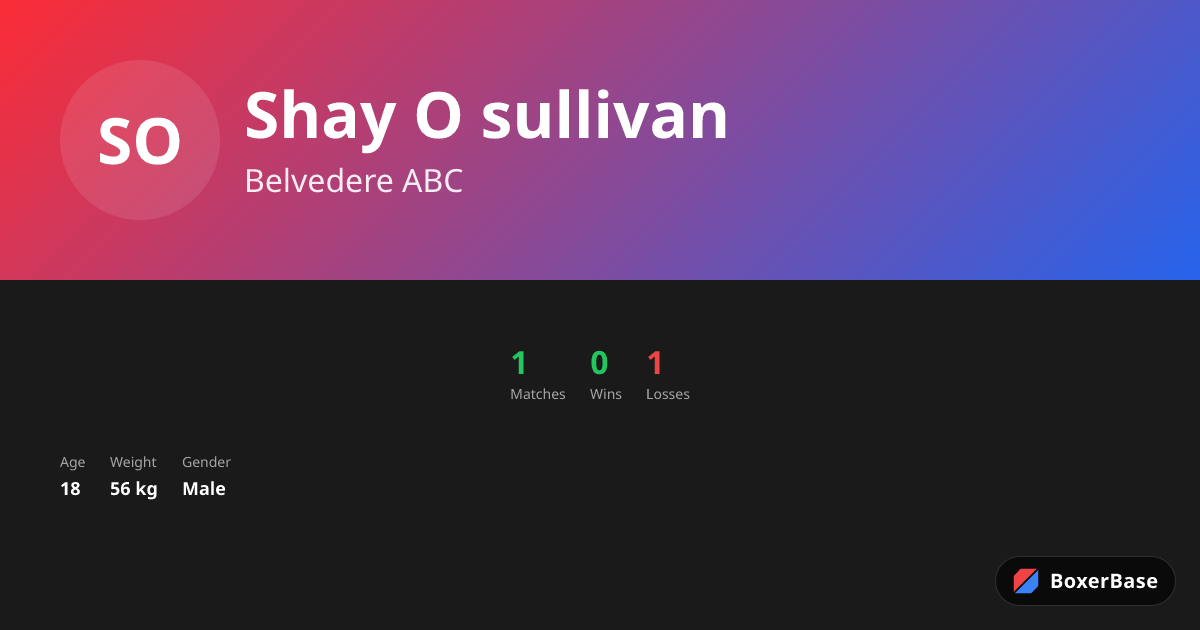 Shay O sullivan